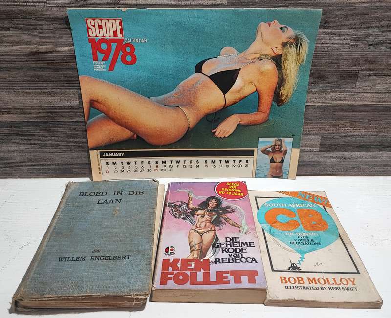 Vintage Scope Calendar and books