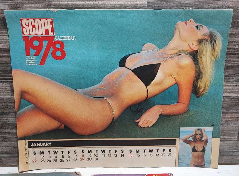 Vintage Scope Calendar and books