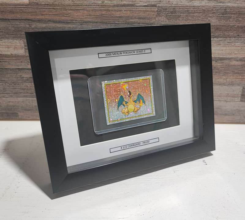 Framed Rare 2000 Topps Pokémon Charizard