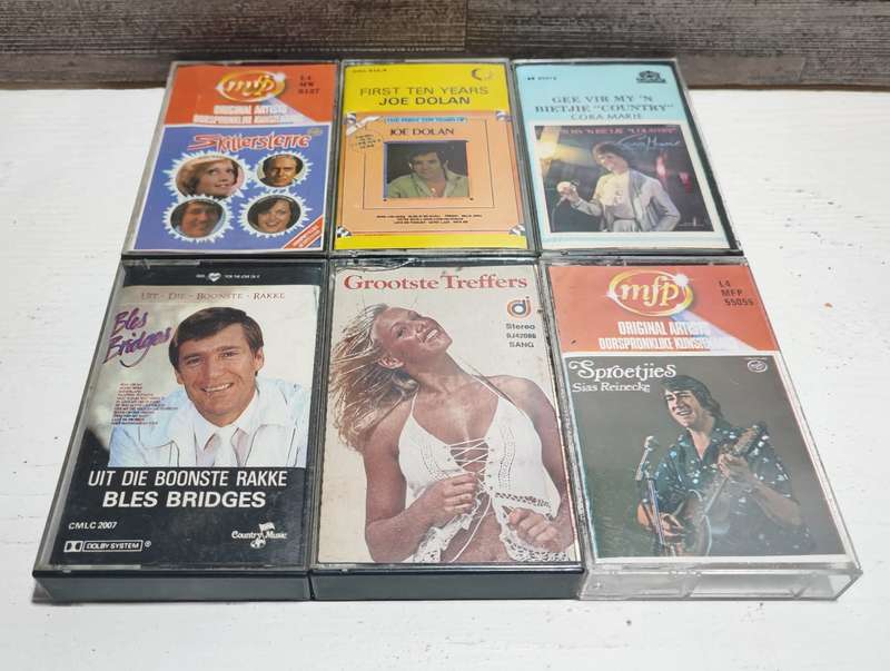 Cassette Tapes with Storage Cases