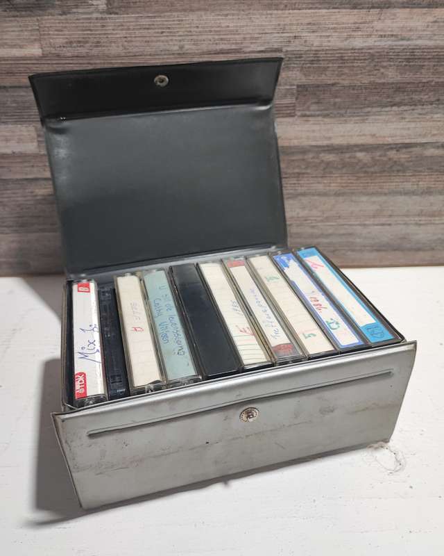 Cassette Tapes with Storage Cases