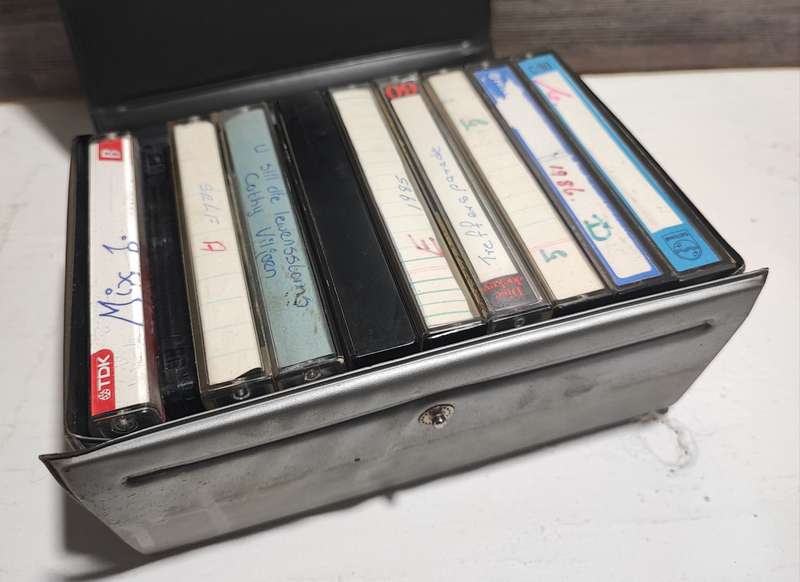 Cassette Tapes with Storage Cases