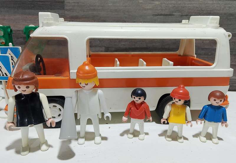 Rare 70's Playmobil Figures and Vehicle