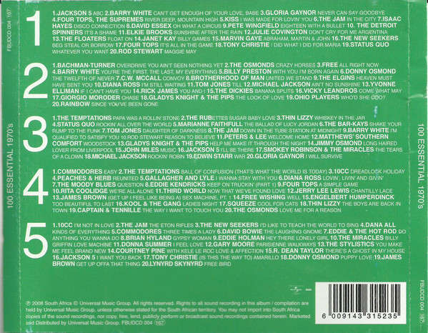 Various Artists  100 Essential 1970's (5 x CD)