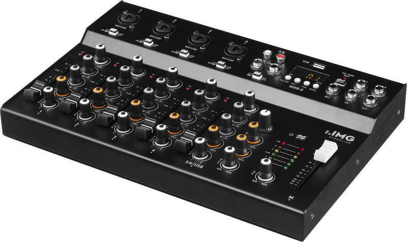 IMG Stageline MXR-6 Channel Audio Interface/Mixer with USB