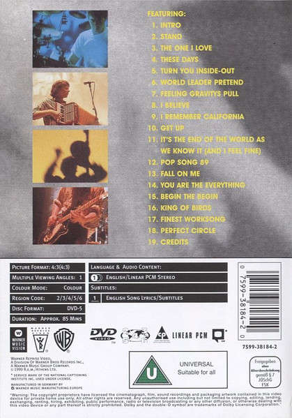 R.E.M.  Tourfilm DVD