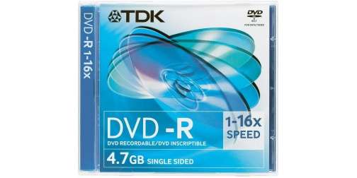 TDK DVDR 4.7GB 16X Blank DVD