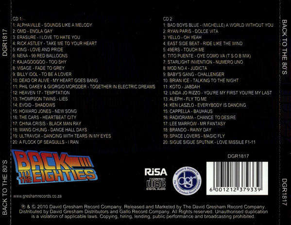 Various Artists  Back To The Eighties 1 (Double CD)