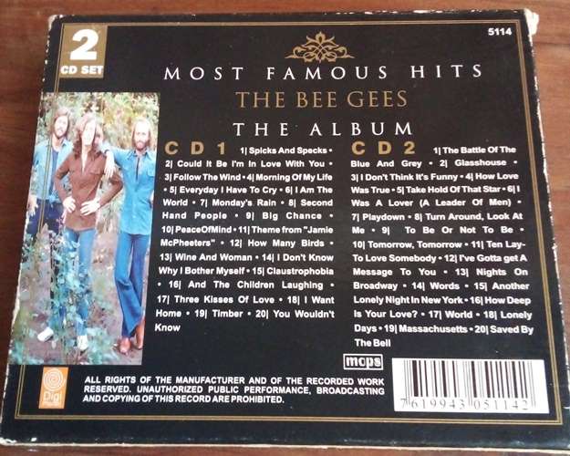 The Bee Gees - Most Famous Hits (The Album) Double CD