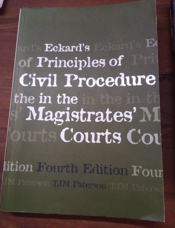 Eckard's Principles of Civil Procedure in the Magistrates' Courts (4th Edition)
