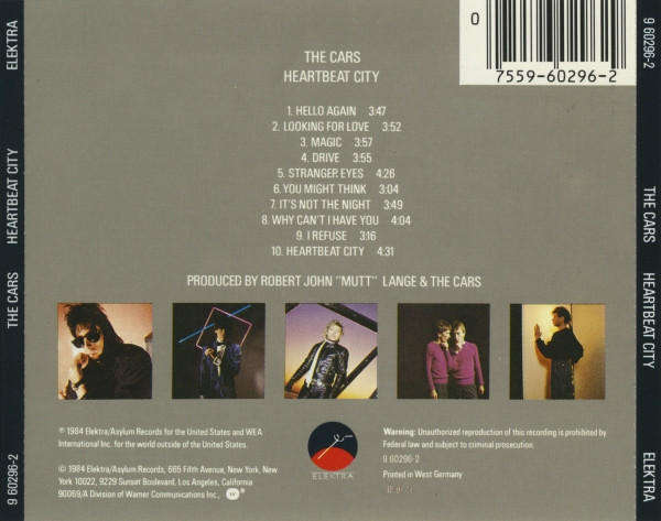 The Cars  Heartbeat City (1984 CD, Import)