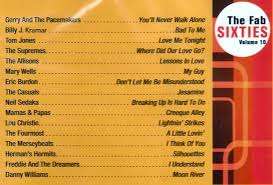 The Fab Sixties Volume 10 CD (IMPORT)
