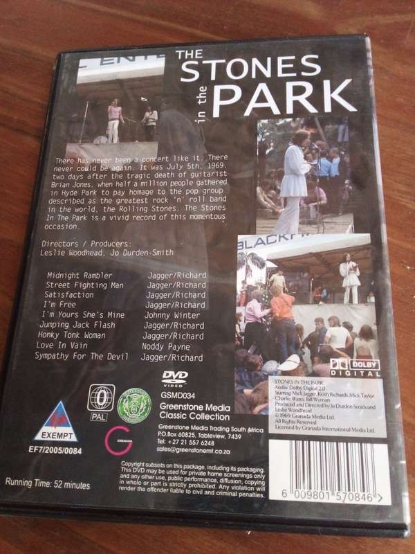 The Stones in The Park (Live at Hyde Park, July 1969) DVD