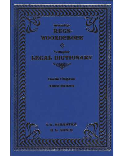 Trilingual Legal Dictionary / Drietalige Regswoordeboek, Third Edition