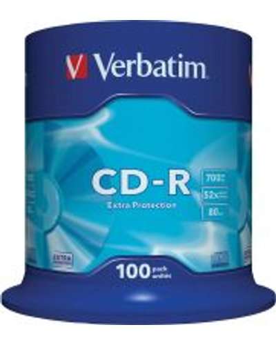 Verbatim Extra Protection 52x CD-R 100 Pack on Spindle
