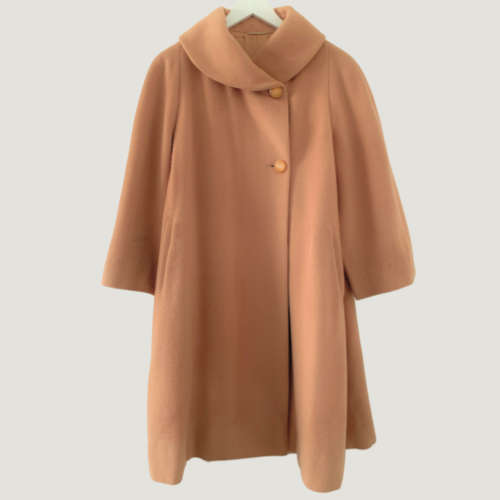 Wool-Blend Swing Coat