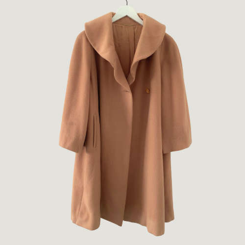 Wool-Blend Swing Coat