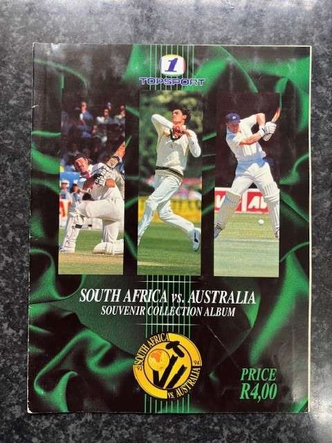 South Africa vs Australia 93/94 Souvenir Collection Album