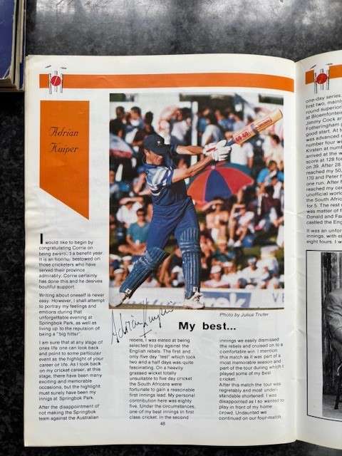 Corrie Van Zyl Benefit Year 91/92