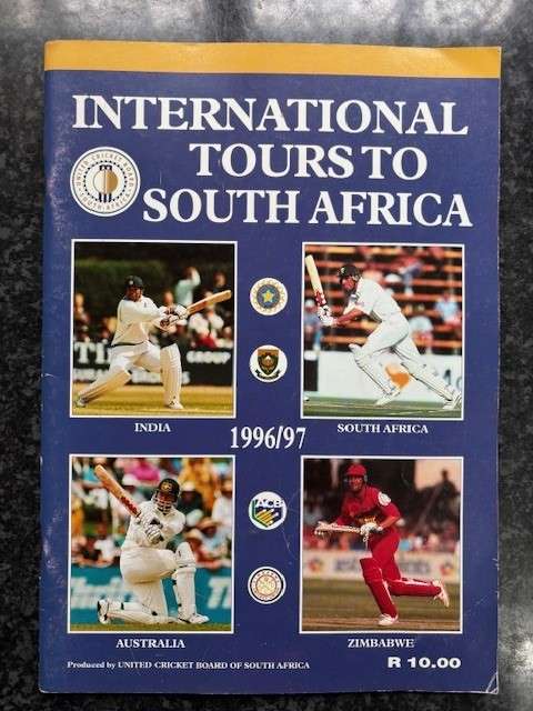 International Tours to South Africa 1996/1997 - India, Australia, Zimbabwe.