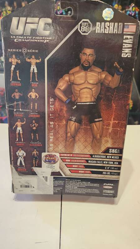 Boxed UFC Rashad Evans Action Figure Jakks Pacific