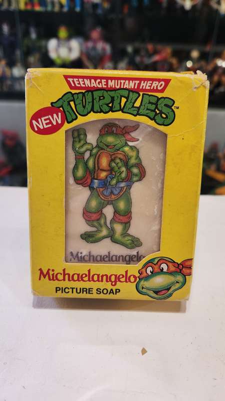 1990 Tmnt Vintage Michaelangelo Picture Soap Teenage Mutant Ninja Turtles