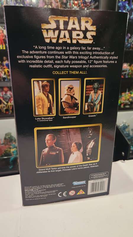 Moc 1997 Star Wars 12" Grand Moff Tarkin With Interrogator Figure