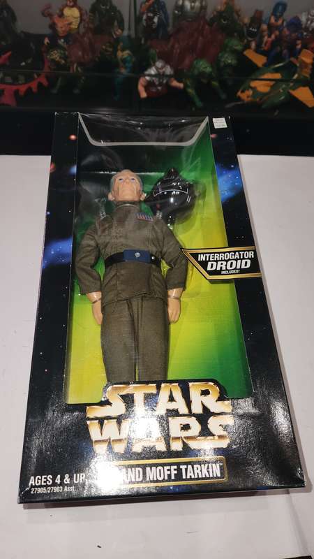 Moc 1997 Star Wars 12" Grand Moff Tarkin With Interrogator Figure