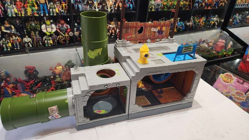 1989 Tmnt Sewer Lair Playset Vintage Figure Teenage Mutant Ninja Turtles