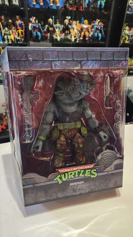 Moc Tmnt Super 7 Rocksteady Figure Teenage Mutant Ninja Turtles
