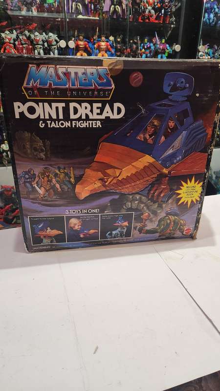 1983 Complete Boxed Point Dread and Talon Fighter of He-man-Masters of the Universe (MOTU) Vintage