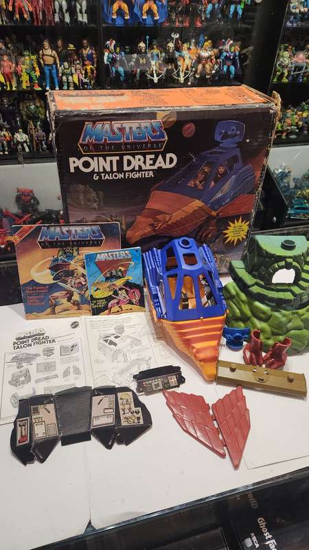 1983 Complete Boxed Point Dread and Talon Fighter of He-man-Masters of the Universe (MOTU) Vintage