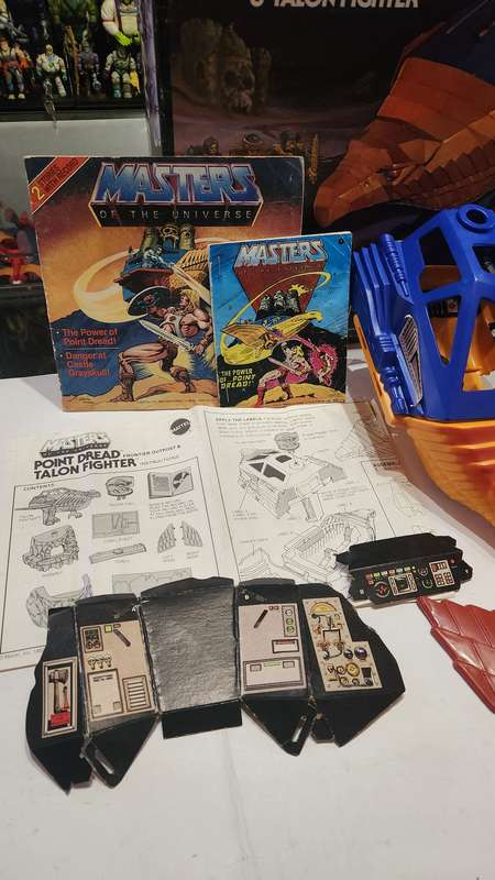 1983 Complete Boxed Point Dread and Talon Fighter of He-man-Masters of the Universe (MOTU) Vintage
