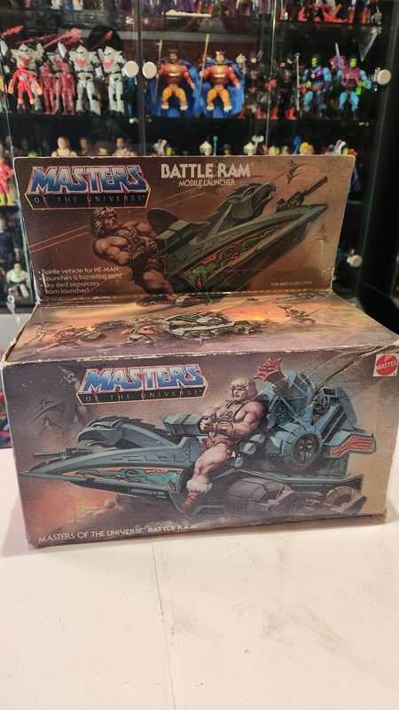 1981 Complete Boxed Battle Ram of He-Man-Masters of the Universe (MOTU) Vintage Figure
