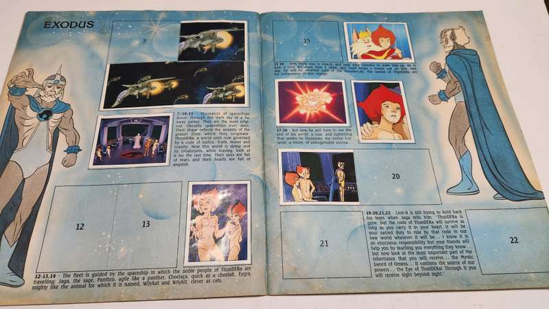 1986 Thundercats Panini Sticker Album 153/264 Stickers Present Vintage Figure