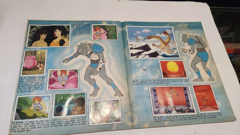 1986 Thundercats Panini Sticker Album 201/264 Stickers Present Vintage Figure