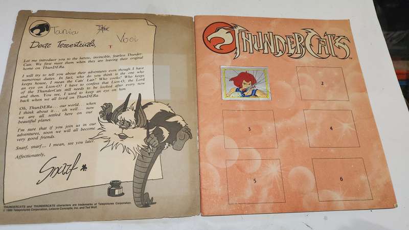 1986 Thundercats Panini Sticker Album 40/264 Stickers Present Vintage Figure