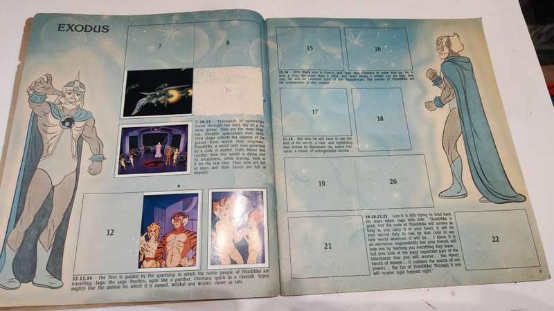 1986 Thundercats Panini Sticker Album 40/264 Stickers Present Vintage Figure