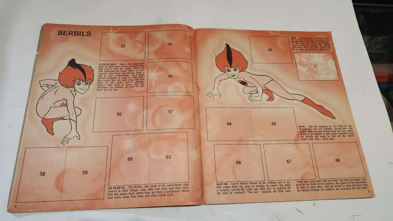 1986 Thundercats Panini Sticker Album 40/264 Stickers Present Vintage Figure