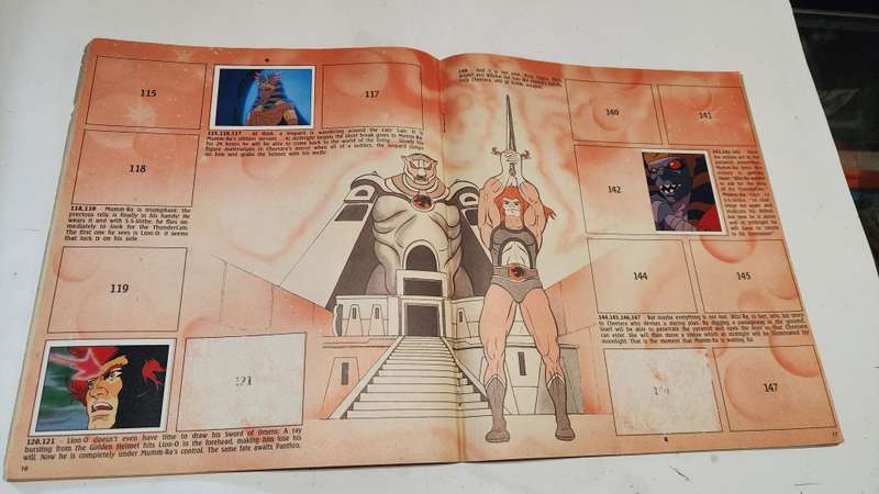 1986 Thundercats Panini Sticker Album 40/264 Stickers Present Vintage Figure