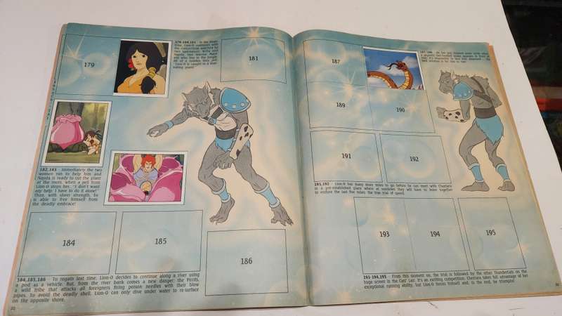 1986 Thundercats Panini Sticker Album 40/264 Stickers Present Vintage Figure