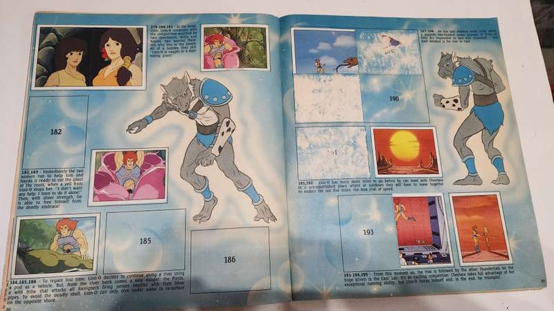 1986 Thundercats Panini Sticker Album 68/264 Stickers Present Vintage Figure