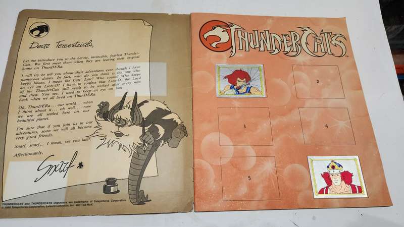 1986 Thundercats Panini Sticker Album 55/264 Stickers Present Vintage Figure