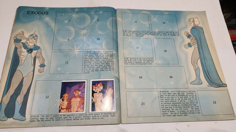 1986 Thundercats Panini Sticker Album 55/264 Stickers Present Vintage Figure