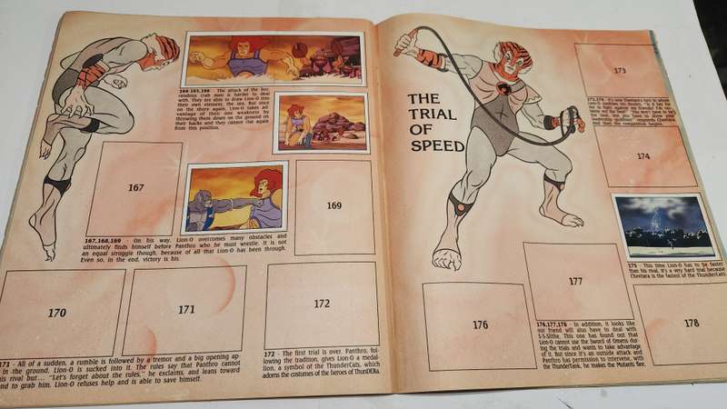 1986 Thundercats Panini Sticker Album 55/264 Stickers Present Vintage Figure