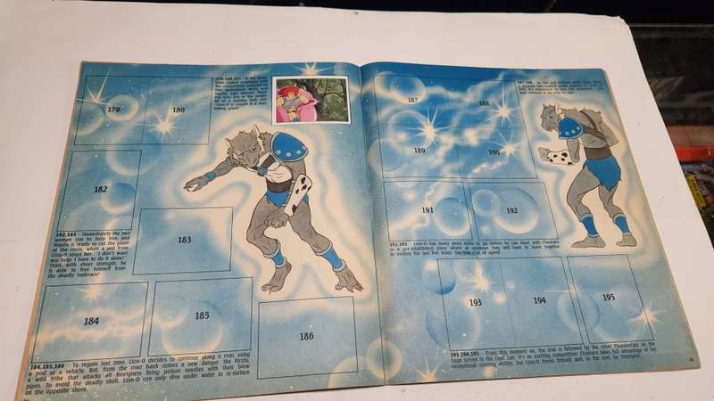 1986 Thundercats Panini Sticker Album 47/264 Stickers Present Vintage Figure