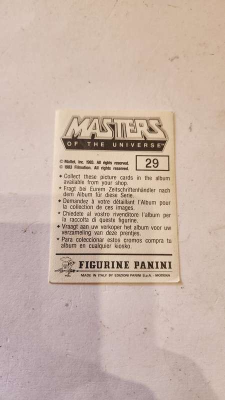 1983 Motu Panini Sticker 29 (Motu) Vintage Figure
