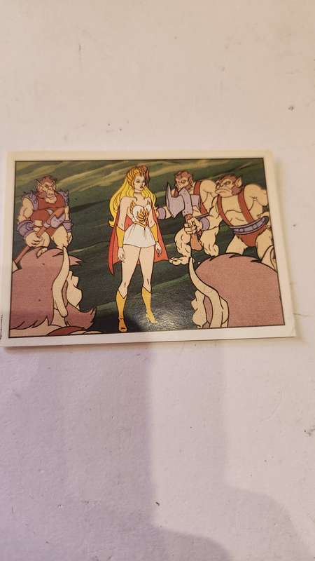 1986 She-Ra Princess of Power Panini Sticker 49 (She-Ra) Vintage Figure