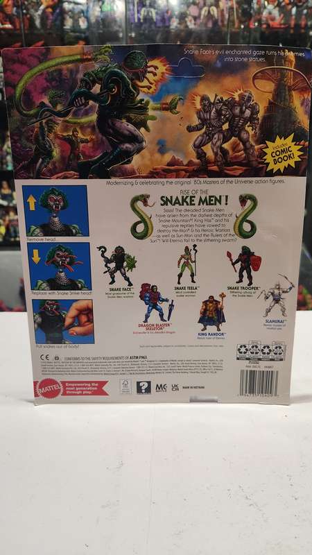 Masters Of The Universe (Motu) Origins Snake Face Figure Moc