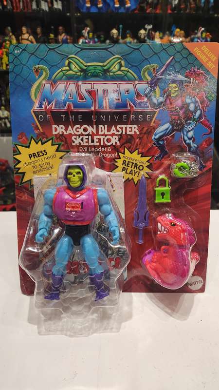 Masters Of The Universe (Motu) Origins Dragon Blaster Skeletor Figure Moc